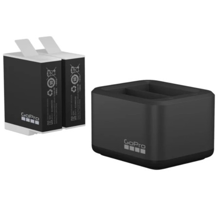 GoPro HERO 9/10/11/12 Black Dual Battery Charger + 2 baterie Enduro