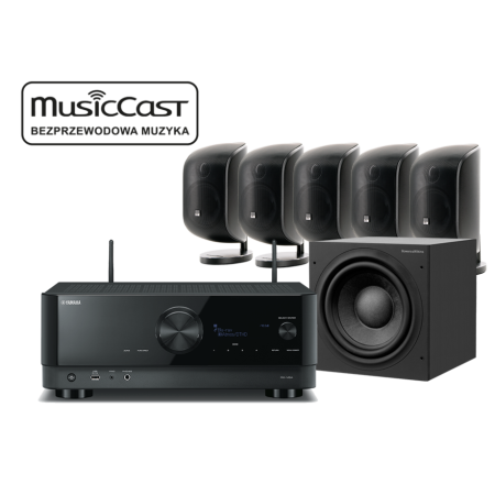 Yamaha RX-V6A + Bowers & Wilkins 5 x M-1 + ASW 610 Czarne