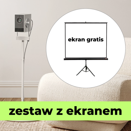LG PU600U + LG CineBeam Q stand + ekran na statywie GRATIS