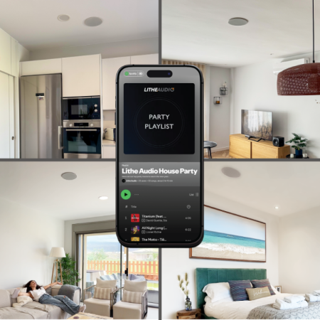 Lithe Audio Sufitowy głośnik Wi-Fi (Para) - V2