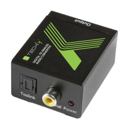 Techly Przetwornik DAC Digital SPDIF/Coaxial do Analog RCA L/R
