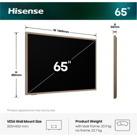 Hisense 65S7S Canvas TV